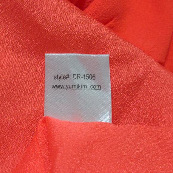 Yumi Kim Afternoon Tea Dress Gramercy Project Red Slit Adjustable Cross L New - Picture 11 of 14